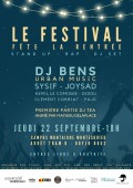 Festival "Fête la rentrée" - Jeudi 22 septembre - 18h