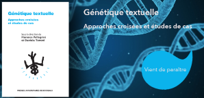 couverture de Génétique textuelle. Approches croisées et études de cas