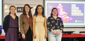 De gauche à droite : Eloïse Vanderlinden, Lisa Pottier, Mélissa Mourroux et Louise de Sedouy.