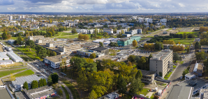 Université Bordeaux Montaigne - Vue aérienne depuis la BU Droit Lettres © JB Mengès – Bordeaux Métropole