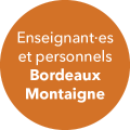 Enseignant, enseignantes et personnels de l'Université Bordeaux Montaigne