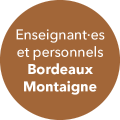 Enseignant, enseignantes et personnels de l'Université Bordeaux Montaigne